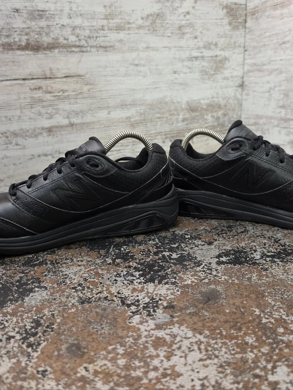 Womens New Balance 928 V3 Walking Shoes Sz 9 B Used Black Leather WW928BK3